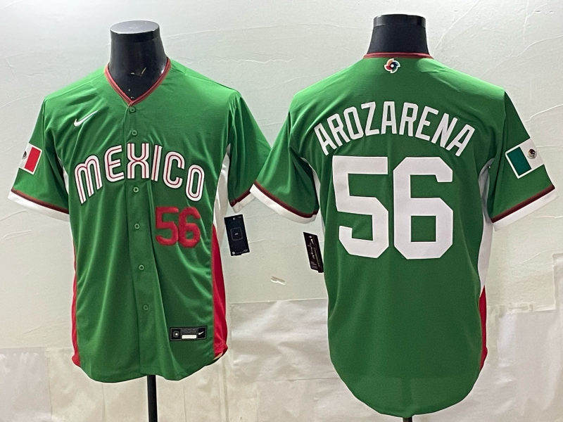 Men 2026 World Cub USA #56 Arozarena green Nike MLB Jersey 009->more jerseys->MLB Jersey
